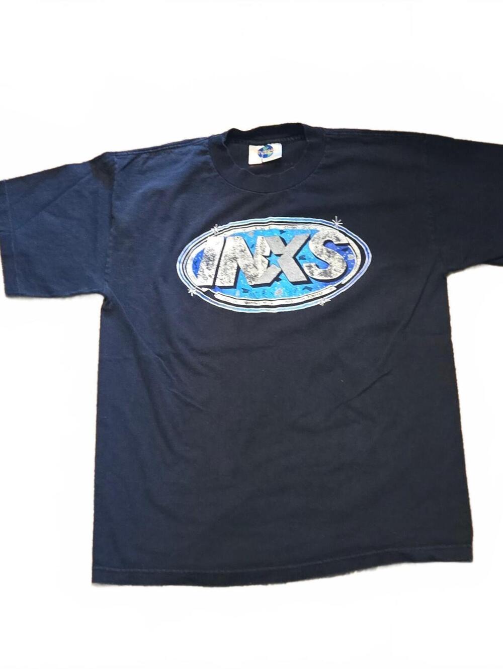 Vintage 90's INXS On Tour T-Shirt Men's Large Black Single Stitch Double Sided